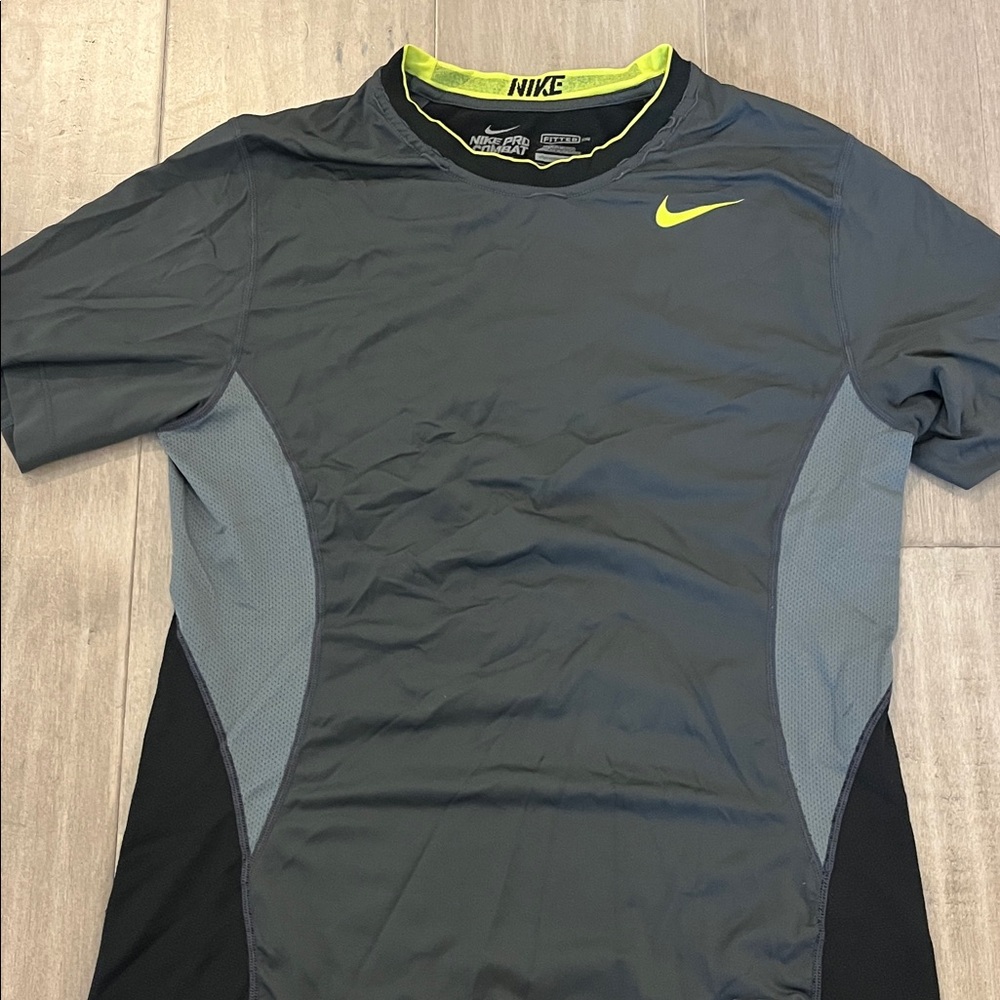 Nike Men’s Dark Gray with Lime Accents